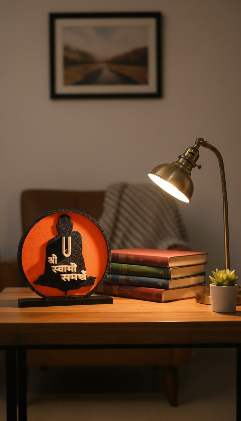 Shri Swami Samarth 3D Printed Decorative Plaque