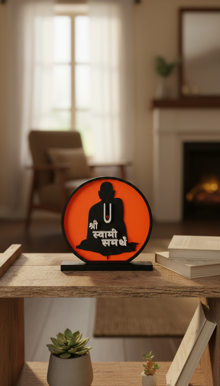 Shri Swami Samarth 3D Printed Decorative Plaque